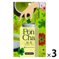 PonCha（ポンチャ） 緑茶 フリーズドライティー 1セット（1袋（10粒入）×3袋）