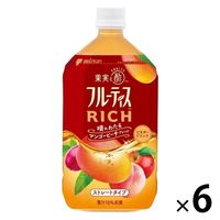 ミツカン フルーティス RICH マンゴーピーチ ストレート 1000ml（1リットル）1箱（6本入）