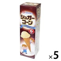 NISSEI シュガーコーン 6個入 1セット（1箱×5）日世 アイスクリーム ソフトクリーム ジェラート