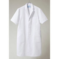 アプロンアパレル メンズ診察衣(ホワイト)Sサイズ 112-90AP-S 1枚（直送品）