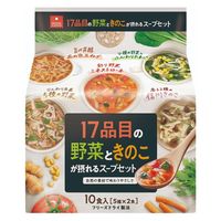 アスザックフーズ 17品目の野菜ときのこが摂れるスープ 1袋（10食入）