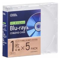 株式会社オーム電機 Blu-ray＆CD＆DVDケース クリア