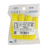 ニチフ 絶縁キャップ 圧着端子用 TIC38 黄 10個入_LP TIC-38Y 00-4049 1セット(100個)（直送品）