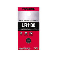 東芝 アルカリボタン電池 LR1130 07-6206 1セット(10個)（直送品）