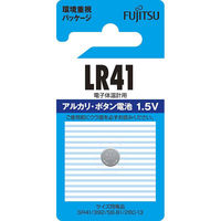 富士通 アルカリボタン電池 LR41 1.5V 07-6561 1セット(10個)（直送品）