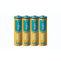 富士通 アルカリ乾電池 ロングライフプラス(単3形×4本パック) 17-0225 1セット(20本)（直送品）