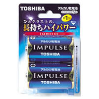 東芝 単1形アルカリ乾電池 2本入 IMPULSE 17-2005 1セット(10本)（直送品）