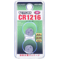 オーム電機 Vリチウム電池 2個入 CR1216/B2P 1セット(20個)（直送品）