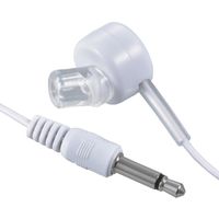 オーム電機 AudioComm 片耳モノラルイヤホン φ3.5ミニプラグ 5m EAR-B355