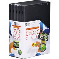 オーム電機 DVD&CDケース 6枚収納×5個パック OA-RDV6-5PK 1セット(25個)（直送品）
