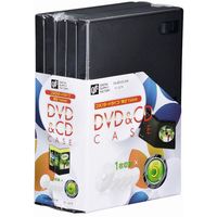 オーム電機 DVD&CDケース 1枚収納×5ケース OA-RDVD-5PK 1セット(25個:5個×5パック)
