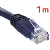 オーム電機 LANケーブル カテゴリー6A 1m PC-N0142 1セット(5個)（直送品）