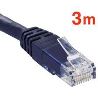 オーム電機 LANケーブル カテゴリー6A 3m PC-N0144 1セット(2個)（直送品）