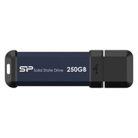 シリコンパワー 外付けポータブルSSD（スティック型） MS60 250GB SP250GBUF3S60V1B 1個