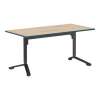 コクヨ 昇降フラップテーブル　イニシア　W1500×D750　ブラック脚