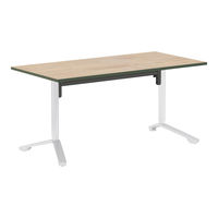 コクヨ 昇降フラップテーブル　イニシア　W1500×D750　ホワイト脚
