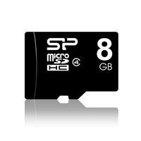 シリコンパワー microSDHC class4 8GB SPJ008GMSDC04 1個（直送品）