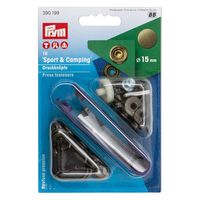 プリム(Prym) スナップボタン Sport & Camping φ15mm 10組入 アンティーク真鍮 390199 PRM390199（直送品）