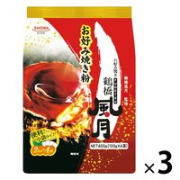 昭和産業 鶴橋風月 お好み焼き粉 400g（100g×4袋入）1セット（1個×3）小袋タイプ