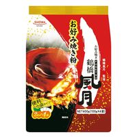 昭和産業 鶴橋風月 お好み焼き粉 400g（100g×4袋入）1個 小袋タイプ