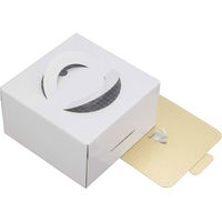 貝印 KHS ケーキボックス(15cm) ホワイト #000DL6341 1箱（わけあり品）