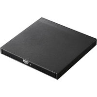 DVDドライブ 外付け ポータブル USB3.2(Gen1) 薄型 読込専用 AC CD対応 LDV-PML8U3NBK ロジテック 1個（わけあり品）