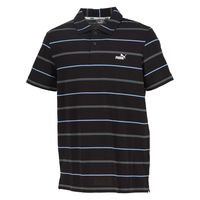 PUMA(プーマ) 半袖Tシャツ ＥＳＳ　ＳＴＲＩＰＥ　ポロシャツ M プーマ　ブラック 680693 1枚（直送品）
