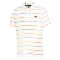 PUMA(プーマ) 半袖Tシャツ ＥＳＳ　ＳＴＲＩＰＥ　ポロシャツ M プーマ　ホワイト 680693 1枚（直送品）