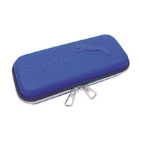 クツワ PUMA（プーマ）セミハードペンケース ブルー PM412BL 3個（直送品）