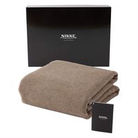 AQUA NIKKE×Niceday カシミア100%（毛羽部分） 毛布 （NT） ベージュ