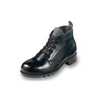 エンゼル 耐水耐油耐薬品靴中編 黒 24.5cm AGS212P 1足 64-6539-60（直送品）