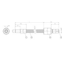 ケンコー・トキナー シングルライトガイド 2000mm φ8 FG8S-2000F 1個 67-4572-70（直送品）