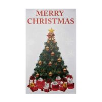 アズワン ウィンドウステッカー 大 クリスマスツリー 65-8115-16 1セット（直送品）
