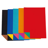 サンワ カラー造形紙（大判）両面10色 50241 1セット（50枚：5枚×10）