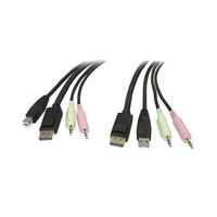 StarTech.com KVMケーブル 1.8 (Cable)m DP4N1USB6 1個 64-2833-91（直送品）