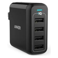 Anker PowerPort 4(40W 4ポート USB急速充電器) A2142122 1個（直送品）