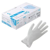 【使いきり手袋】 宇都宮製作 シンガープラスチック手袋HG Sサイズ PVC0457PFTBS 1箱（100枚入）