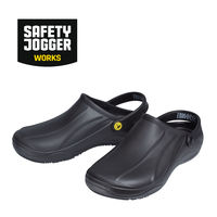 Safety Jogger 作業サンダル 28cm ブラック 耐滑仕様 丸洗い可能 静電気帯電防止 BK 28.0