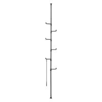 武田コーポレーション 突っ張りデザインポールハンガー ブラック C2-TDPH33BK 1箱(4個入)（直送品）