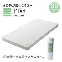 西川 睡眠ラボ　Flatヘルシーマットレス　セミダブルサイズ HC12333412700 1枚（直送品）