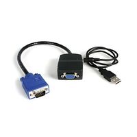 2ポートVGAディスプレイ分配器 2x VGA/アナログRGB スプリッタ/Splitter USBバスパワー供給 ST122LE 1個（直送品）
