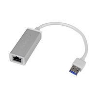 StarTech.com USB 3.0対応有線LANアダプタ ギガビット対応 シルバー USB31000SA 1個 65-1895-82（直送品）