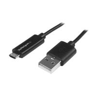 StarTech.com USBマイクロB ケーブル 1m 充電お知らせLEDライト オス/オス USBAUBL1M 1個（直送品）