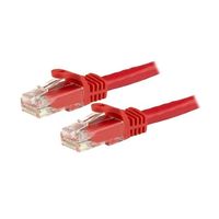 StarTech.com カテゴリ6 LANケーブル 5m レッド ツメ折れ防止RJ45コネクタ N6PATC5MRD 1個（直送品）