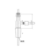 旭製作所 減圧ノズル付温度計ホルダー ウォーターコネクター仕様 19/38 Φ8 3385-18-3L-W 1個 65-2345-88（直送品）