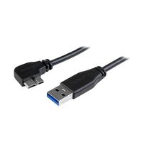 StarTech.com USB 3.0 MicroーB スリムケーブル 1m L型左向きマイクロB USB3AU1MLS 1個（直送品）