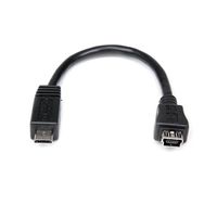StarTech.com 15cm Micro USB ー Mini 変換アダプタケーブル オス/メス UUSBMUSBMF6 1個（直送品）