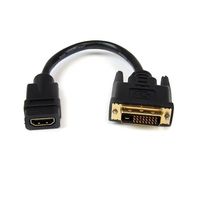 StarTech.com HDMI ー DVIーD ケーブルアダプタ 20cm メス/オス HDDVIFM8IN 1個 65-1895-92（直送品）