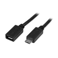 StarTech.com USB MicroーB ー 延長ケーブル 0.5m オス/メス USBUBEXT50CM 1個（直送品）