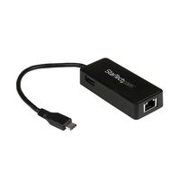 StarTech.com USB TypeーC有線LANアダプタ ギガビット対応 3.0ポート付き ブラック US1GC301AU 1個（直送品）